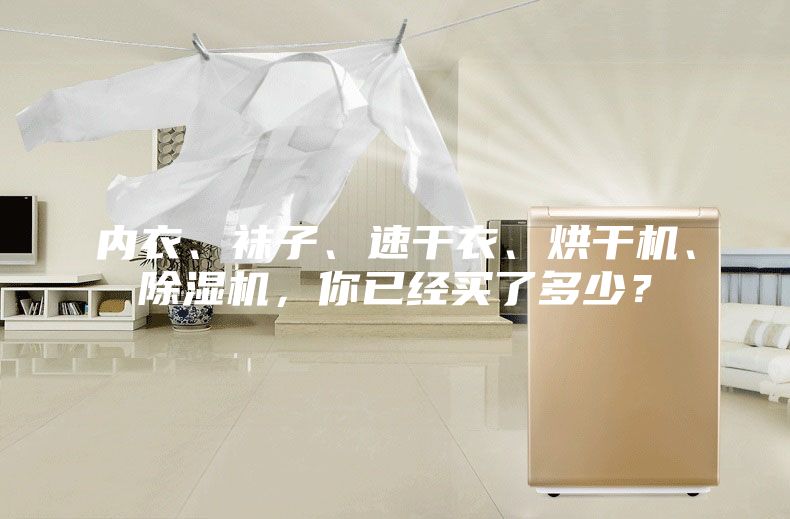 內衣、襪子、速干衣、烘干機、除濕機，你已經買了多少？