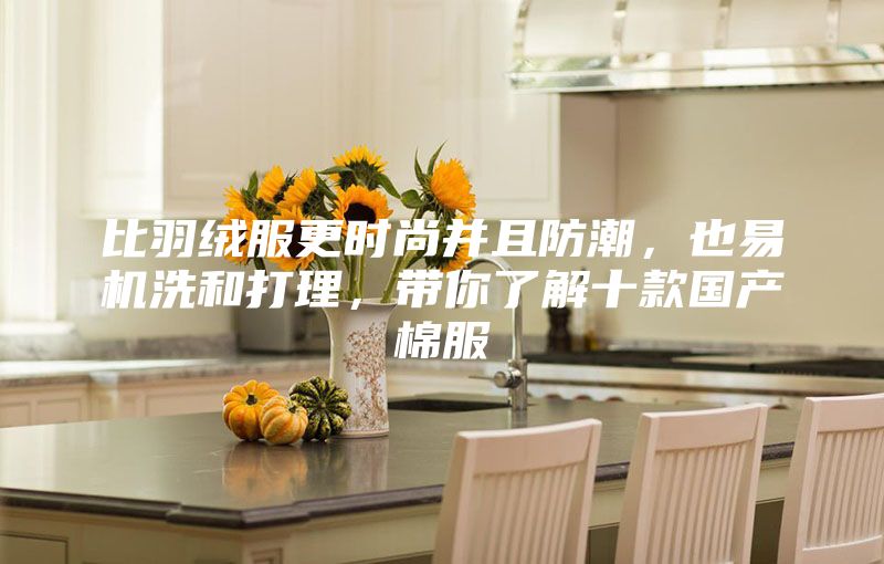 比羽絨服更時尚并且防潮，也易機洗和打理，帶你了解十款國產棉服