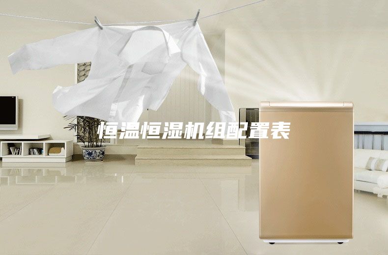 恒溫恒濕機(jī)組配置表