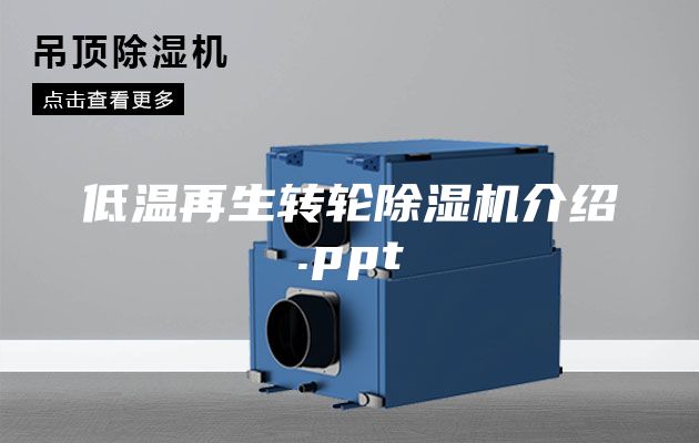 低溫再生轉(zhuǎn)輪除濕機(jī)介紹.ppt
